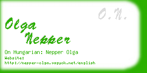 olga nepper business card